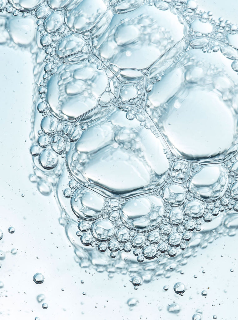 Close up of Detox Tonic texture bubbles