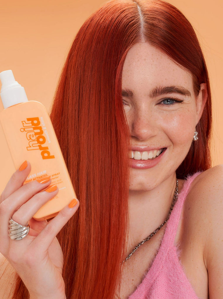 glass hair - heat-activated smoothing shine spray